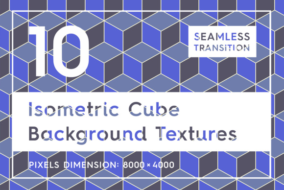 10 Isometric 3D Cubes Backgrounds