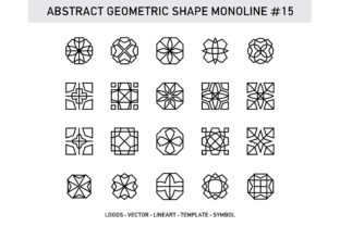 Abstract Geometric Shape Monoline 15: A Strategic Design Asset for Modern Creative Workflows
