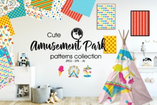 Amusement Park-Inspired Pattern Backgrounds: Where Playful Design Meets Professional Precision