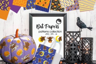 Bat Papers: Super Cute, High-Quality Pattern Background Designs for Creative Professionals