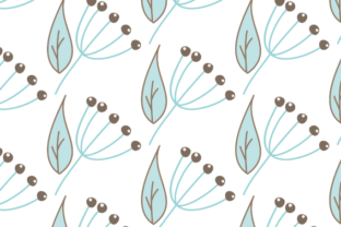 Blue Spring Pattern: A Romantic Design for Textiles and Wallpapers