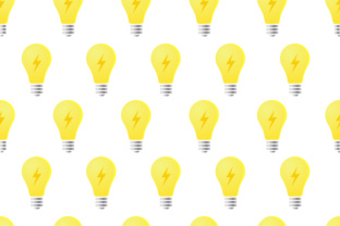 Light Bulb Seamless Pattern