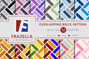 Overlapping Brick Pattern Digital Paper Collection: A Versatile Tool for Creative Projects
