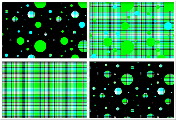 Polka Plaid, Green-Blue, and the Funky Fusion of Polka Dots & Plaid: A Design Evolution Explained