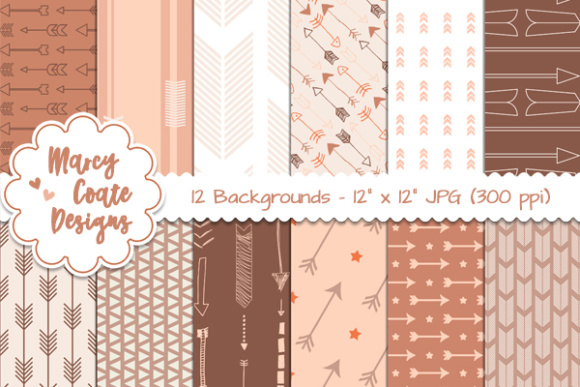 Pumpkin Spice Arrows Backgrounds: Design Simplicity with Seasonal Intention