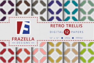 Retro Trellis Digital Paper Collection: Timeless Patterns for Modern Creative Projects