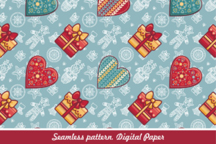 Seamless Pattern. Digital Paper. Winter Holiday.