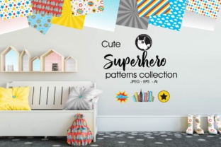 Superhero Patterns: Adorable, High-Quality Background Designs for Creative Projects