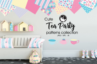 Tea Party: Super Cute, High-Quality Pattern Background Design