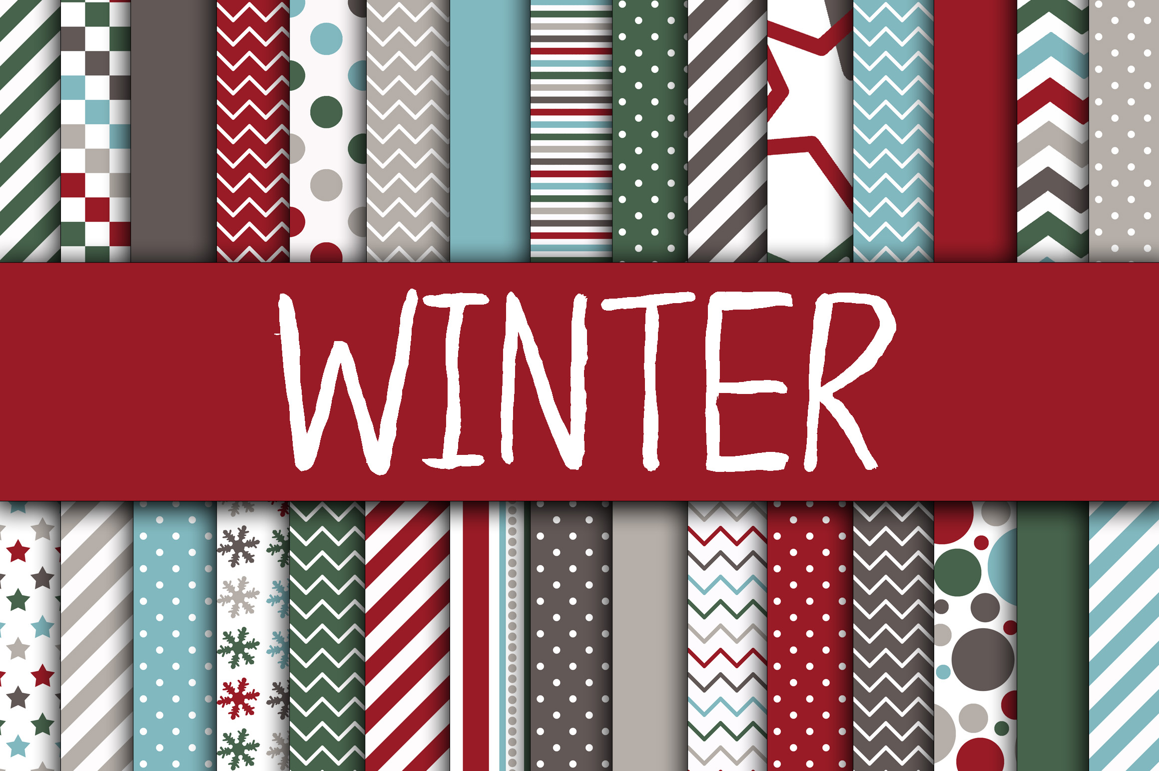 Winter Digital Papers